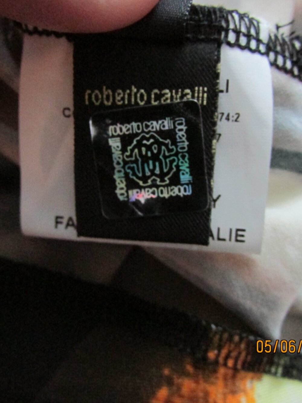 Vintage NWT 2006 Roberto Cavalli Ray of Gold Sun Mini Halter Dress XL - Picture 13 of 15